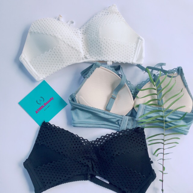 [Size32-38] Bộ đồ lót ren đáp chéo Angle's Wing siêu ngọt ngào quyến rũ, Set áo ngực ren nữ A76 | BigBuy360 - bigbuy360.vn