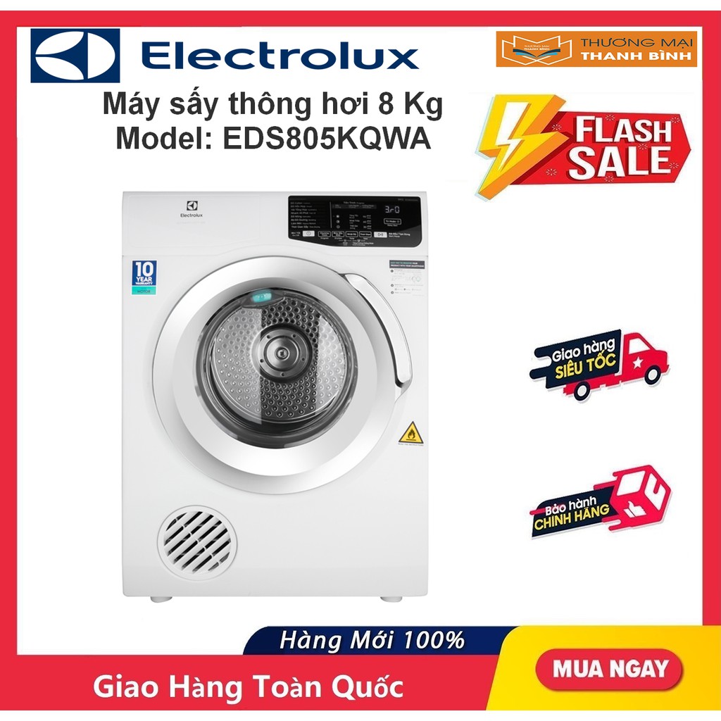Máy sấy Electrolux 8 Kg EDS805KQWA