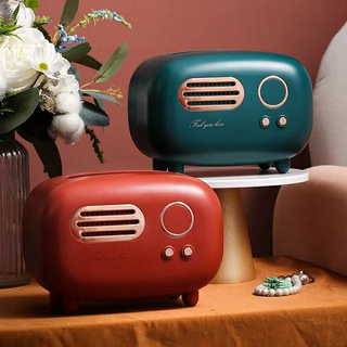 (Sẵn tại Hà Nội) Hộp đựng khăn giấy hình Radio decor sang chảnh