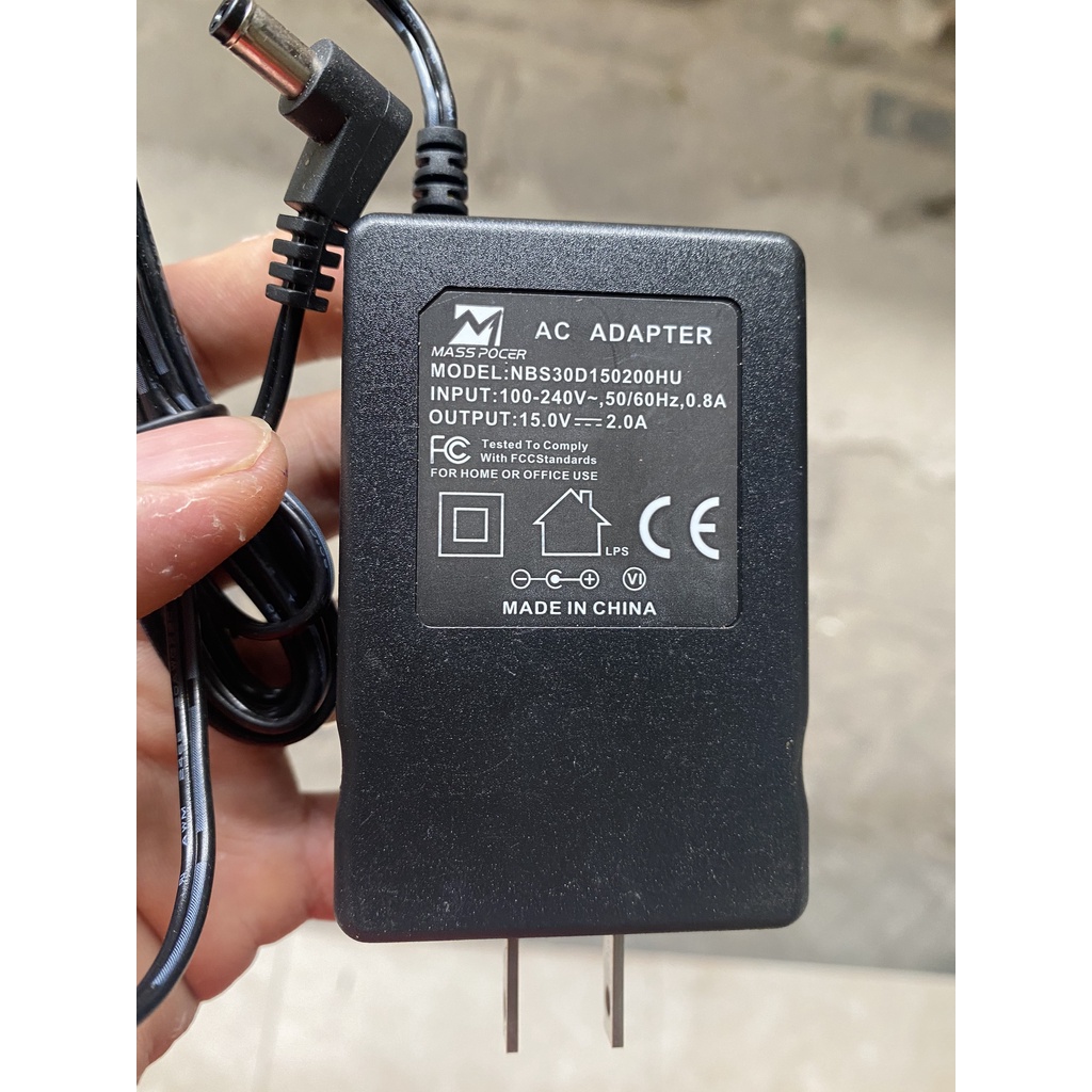 Adapter nguồn DC 15V-2A hàng cao cấp