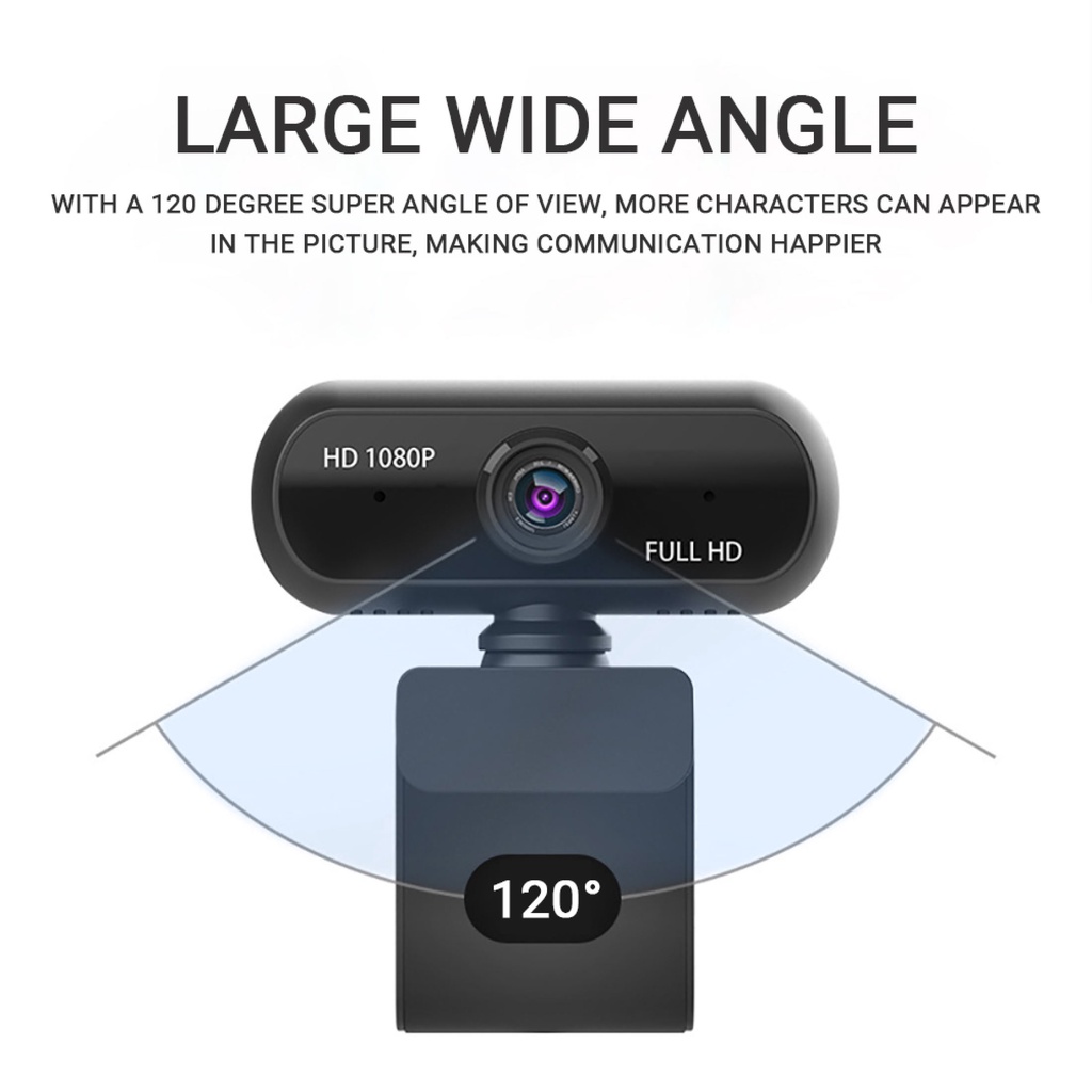 Webcam USB Camera Cho Máy Tính 110 Độ Phát Trực Tiếp Màn Hình Rộng Webcam Cho Cuộc Gọi Video Ghi Âm Hội Nghị Và Trò Chơi