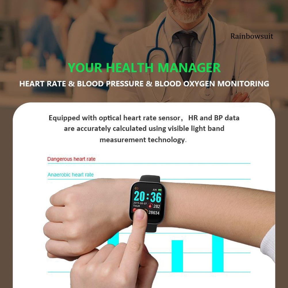 Đồng Hồ Đeo Tay Thông Minh Rb- W6 Bluetooth 4.0 Chống Nước Theo Dõi Nhịp Tim