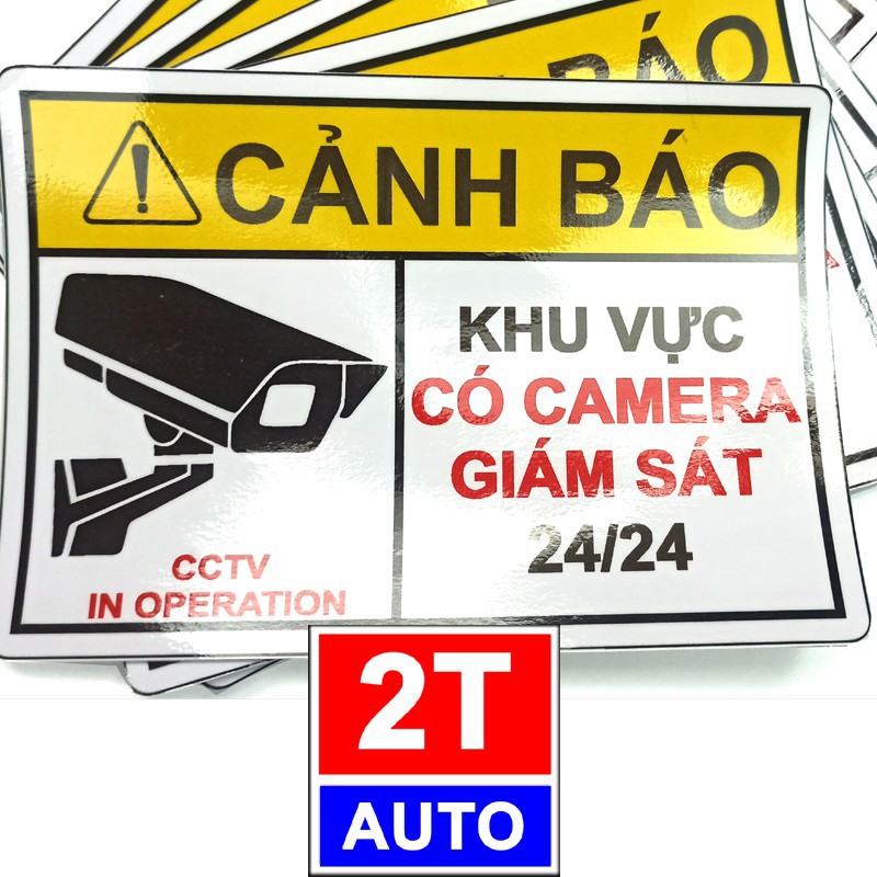 LOGO CẢNH BÁO KHU VỰC CÓ CAMERA GIÁM SÁT 24/24