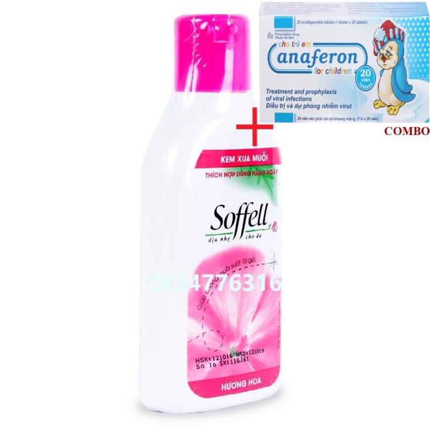 Combo Chim cánh cụt Nga+ ✅ Kem xua muỗi  Soffell Hương Hoa 60ml