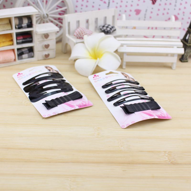 Kẹp Tóc Mái Màu Đen Sắp Xếp Gọn Gàng Cho Nữ