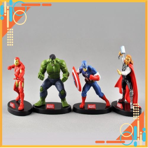 Biệt đội siêu anh hùng Avengers [RẺ VÔ ĐỊCH] làm đồ chơi, trang trí bánh kem, bánh sinh nhật (hàng nhẹ)