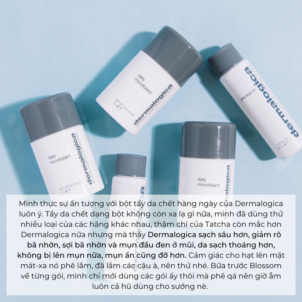 Bột cám gạo Dermalogica tẩy da chết và dầu tẩy trang