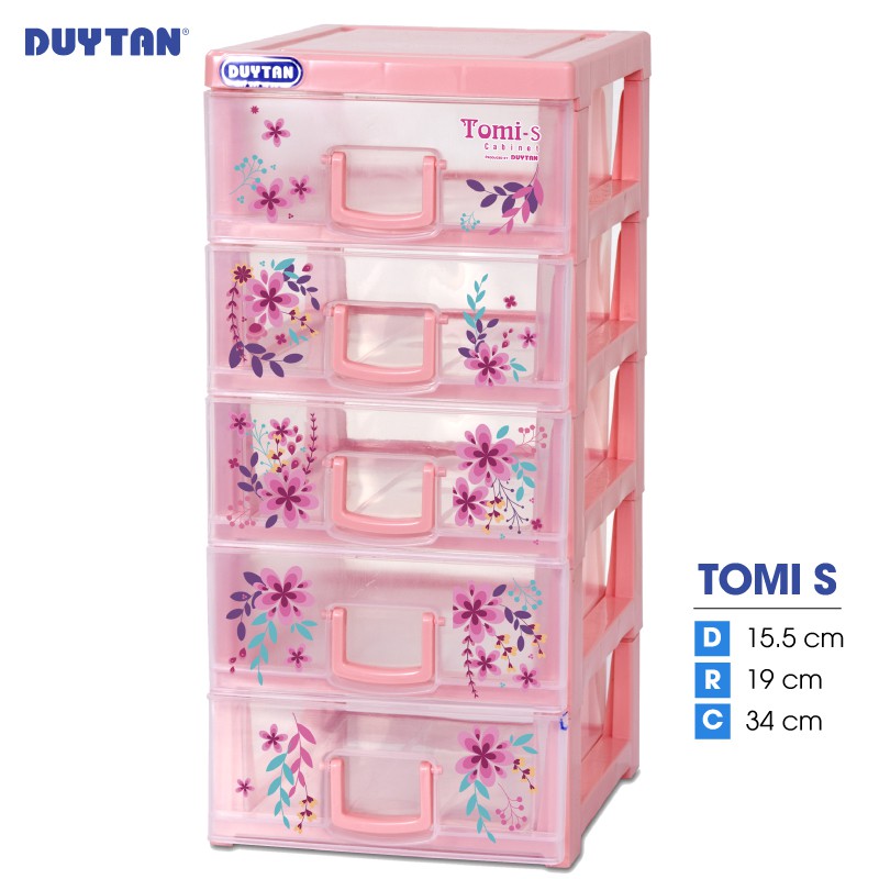 Tủ nhựa DUY TÂN Tomi S 5 ngăn (15.5 x 19 x 34 cm) - 09002