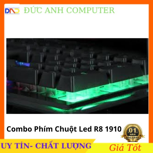 Bộ Phím + Chuột R8 1910 Chuyên Game Giả Cơ Led 7 Màu - Hàng Mới - Full Box - Bảo Hành 12 tháng