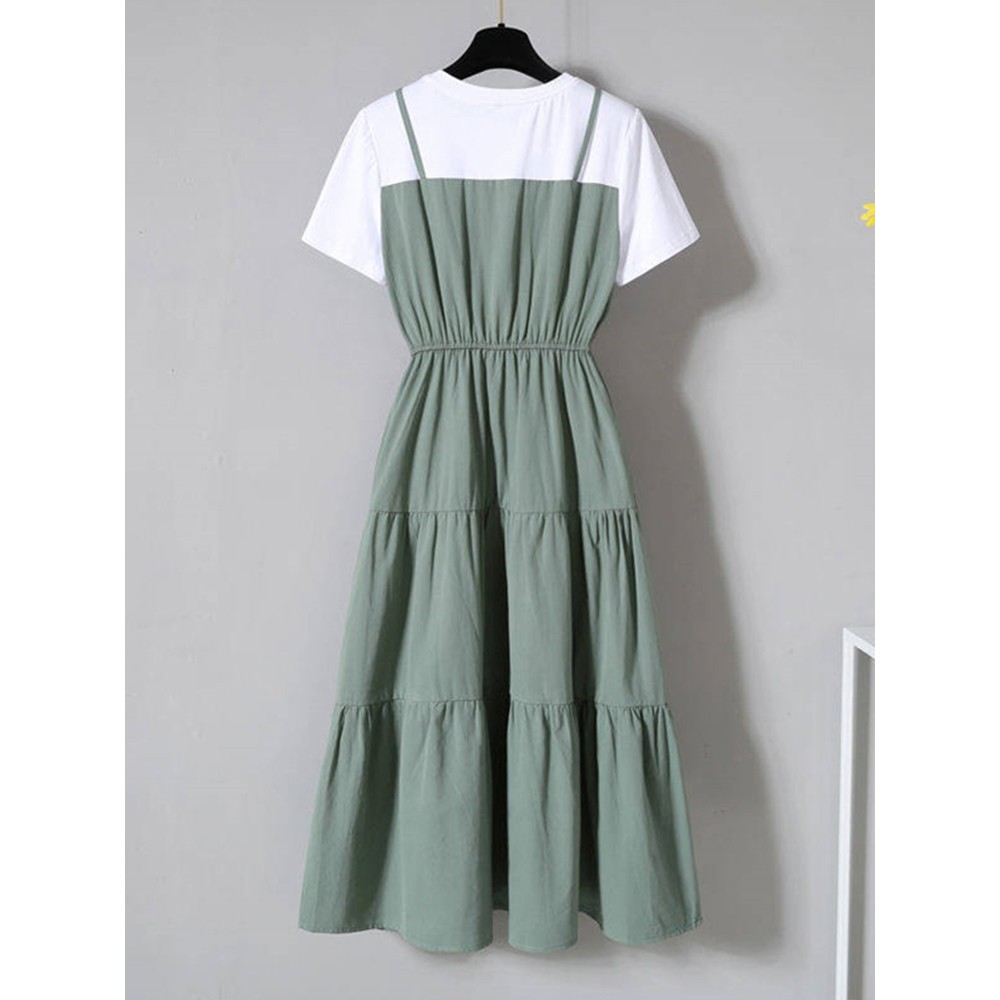 🌸Hàng Order🌸 Váy Bigsize Bo Eo Chân Váy Tầng Trẻ Trung Năng Động 🌸Hàng Quảng Châu | BigBuy360 - bigbuy360.vn