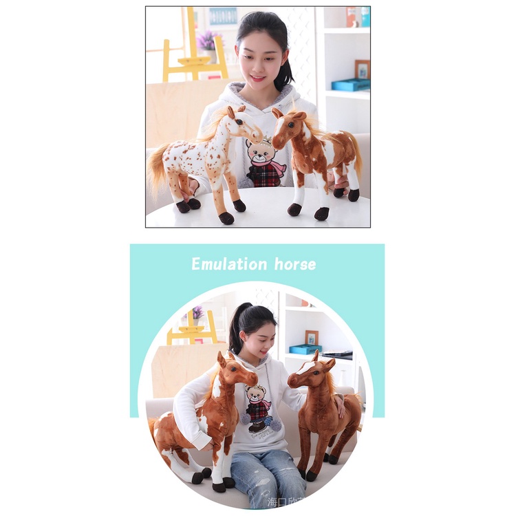 Thú Nhồi Bông Hình Con Ngựa Pony Dễ Thương Làm Quà Tặng
