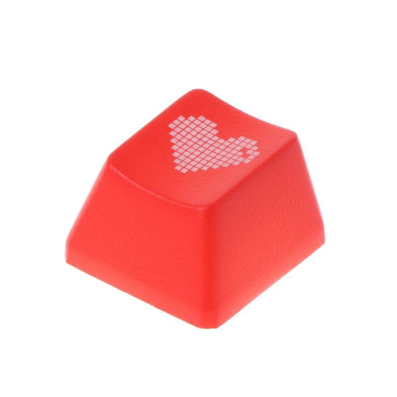 Red Love Heart Pattern Keyboard Keycap Mechanical ENTER/ESC Key Cap Hat for PC C