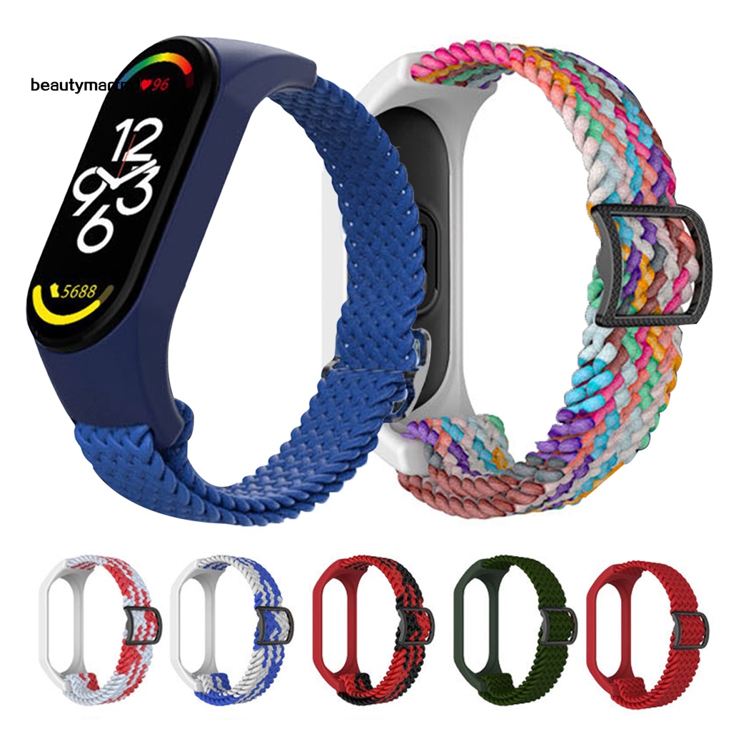 Dây Đeo Đồng Hồ Beautymartm1 Bằng TPU Co Giãn Chống Nước Có Thể Điều Chỉnh Cho Xiaomi Mi Band 5 6 7