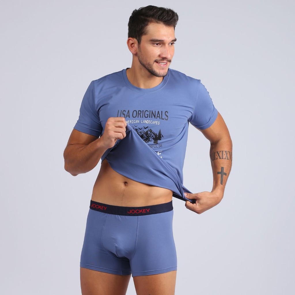 Combo 03 Quần Lót Nam Jockey Trunk Boxer Thun Cotton Thoáng Mát Kháng Khuẩn - JAMB0202