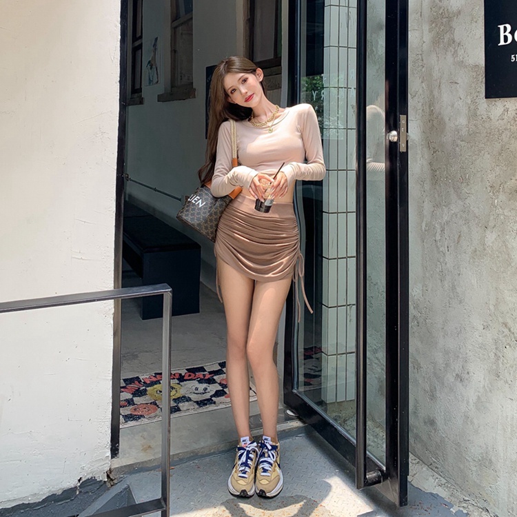 Chân Váy Rút Dây Ngắn Chân Váy Body Chất Liệu Thun Co Dãn Cao cấp Thời Trang Sugal CV NU 013V3