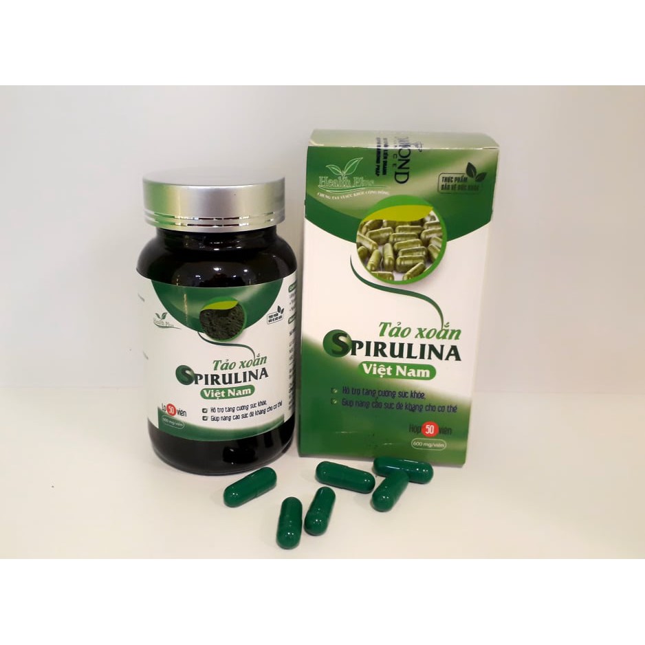 Tảo xoắn spirulina hỗ trợ tăng cường sức khỏe, nâng cao sức đề kháng, suy dinh dưỡng, viêm gan, tiểu đường HTX44