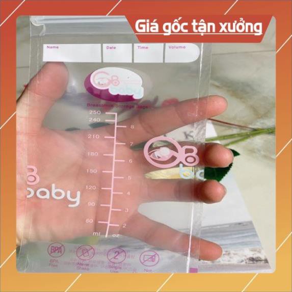 [Gía sốc] Túi Trữ Sữa GB Baby 💖 𝑭𝑹𝑬𝑬𝑺𝑯𝑰𝑷 💖 Hộp 50 túi 250ml (Hàn Quốc)