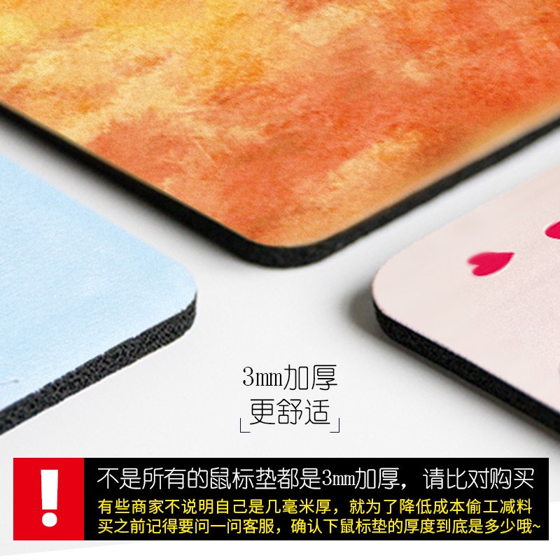 Miếng lót chuột hình tròn dễ thương chống trượt tiện lợi cho văn phòng/nhà ở
