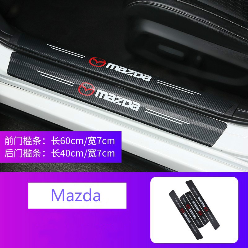 Miếng dán sợi carbon bảo vệ/ trang trí cho Mazda Mazda Cx-30 Cx-8 Mazda3 Cx-3 Cx-9 Mazda6 Cx-5 Mazda2