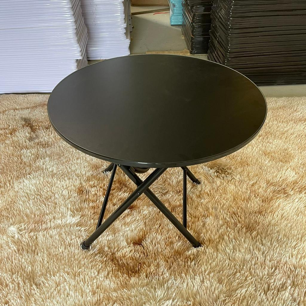Bàn tròn gấp gọn chân sắt sơn tĩnh điện đường kính 60 cao 50 cm