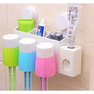 Bộ nhả kem đánh răng kèm 3 cốc