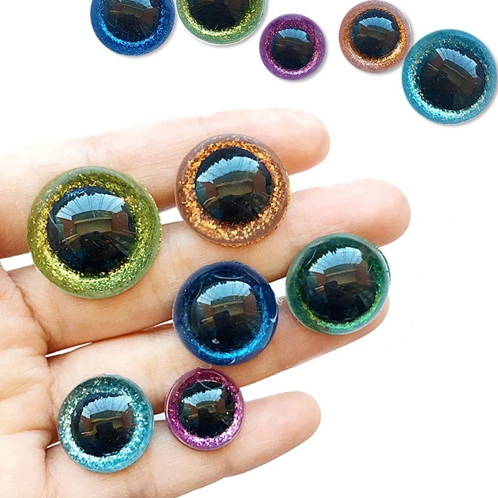 Set 10 Mắt Nhựa 3D 14 / 16 / 18 / 20 / 22mm Cho Thú Nhồi Bông