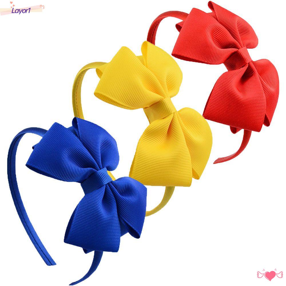 Băng Đô Cài Tóc Vải Satin Đính Nơ Xinh Xắn Cho Bé Gái 1 Tuổi