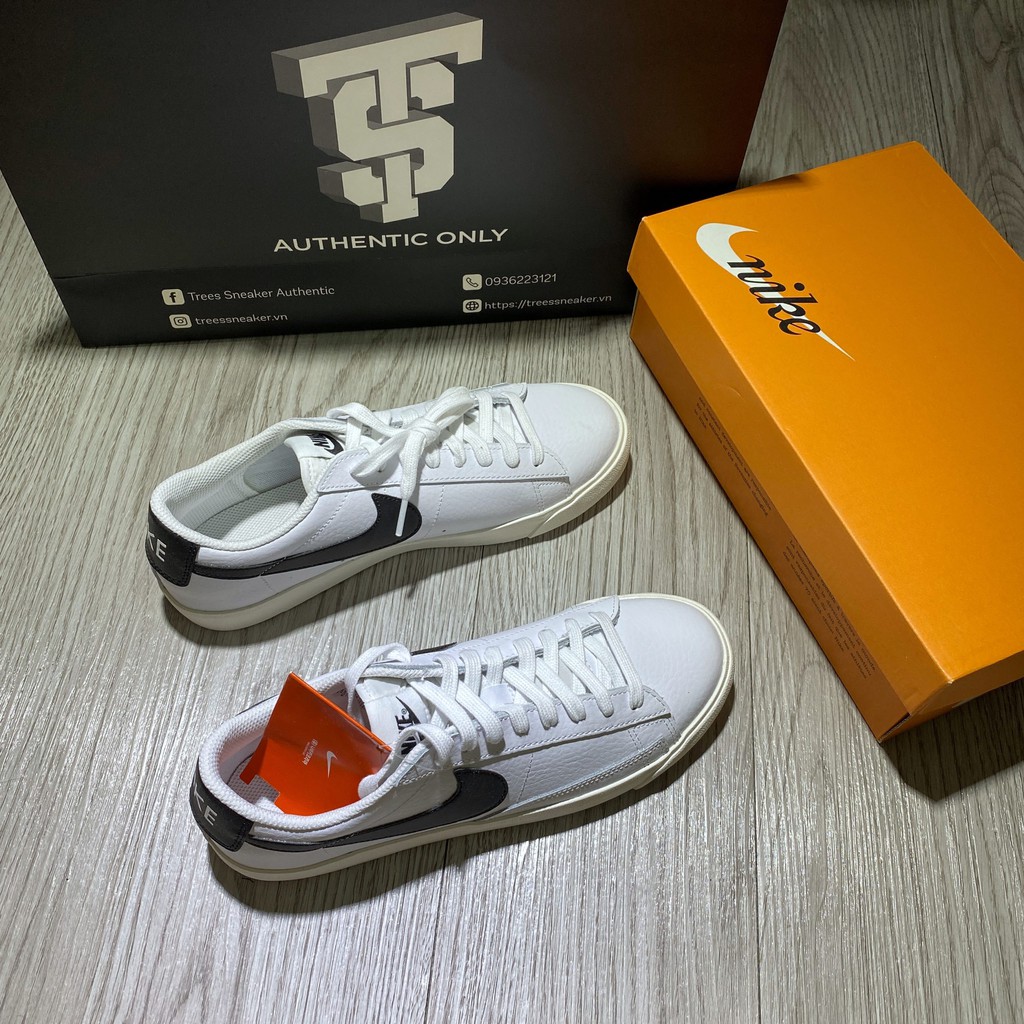 [CHÍNH HÃNG] Giày thể thao NIKE BLAZER LOW LEATHER WHITE / BLACK