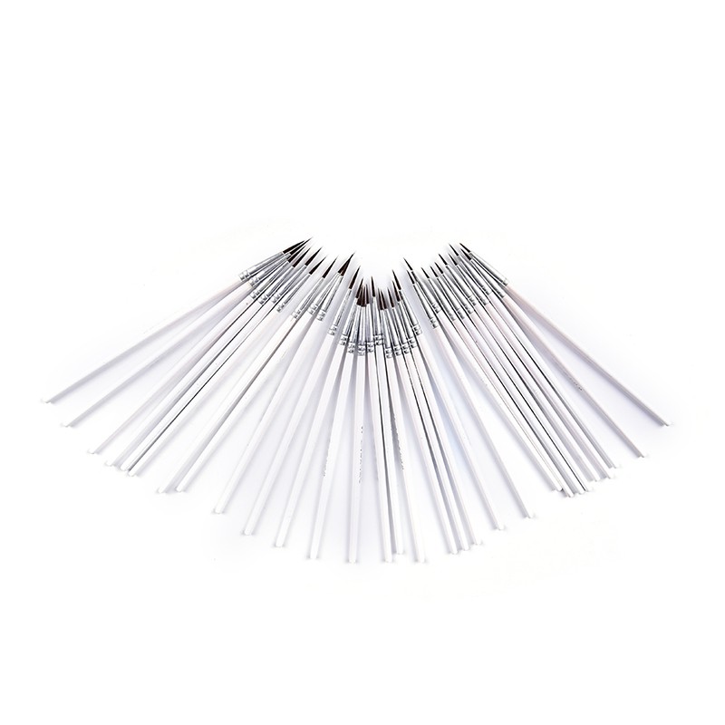 Set 10 Bút Vẽ Tranh Đầu Móc Mảnh Màu Trắng