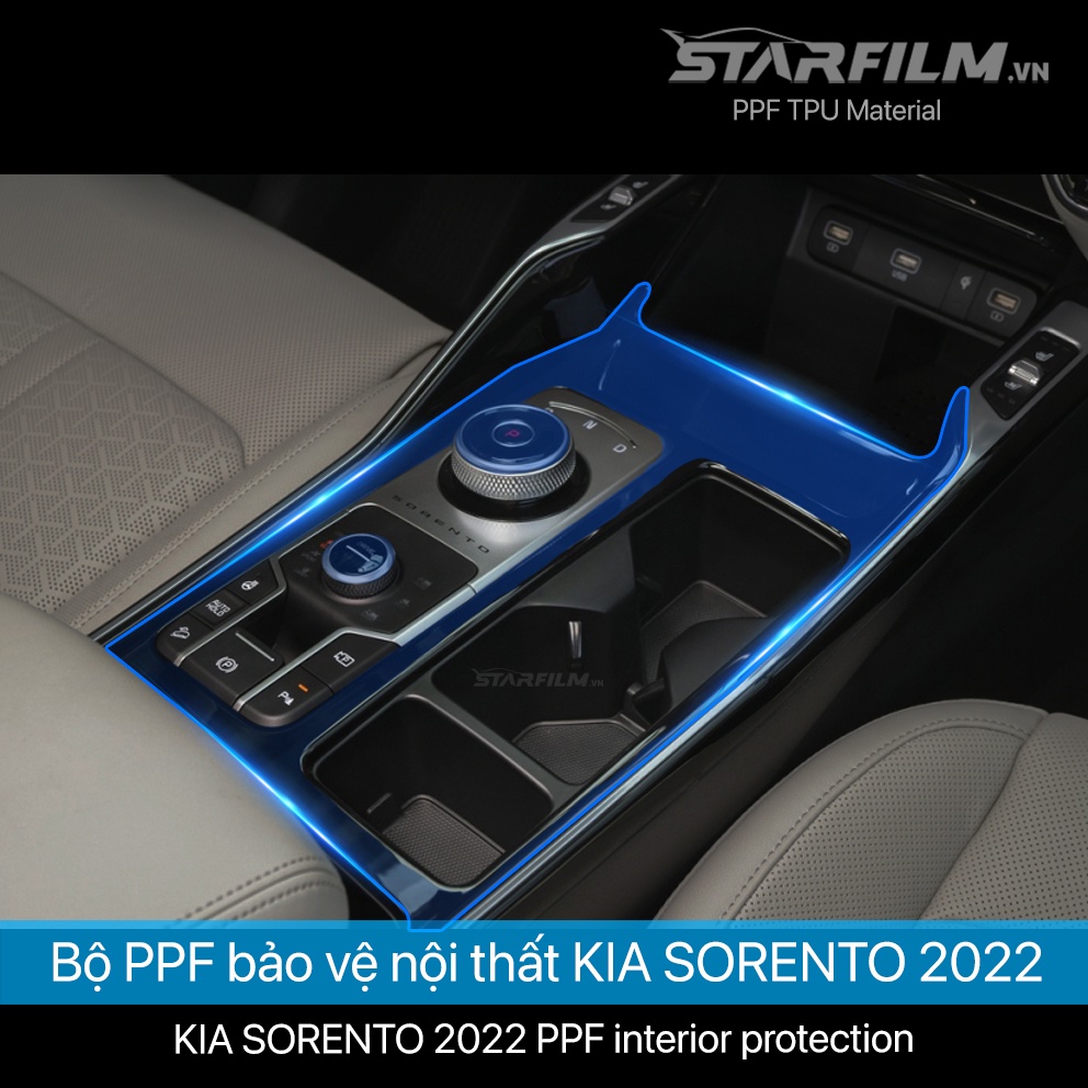 KIA Sorento 2022 PPF TPU nội thất chống xước tự hồi phục STARFILM