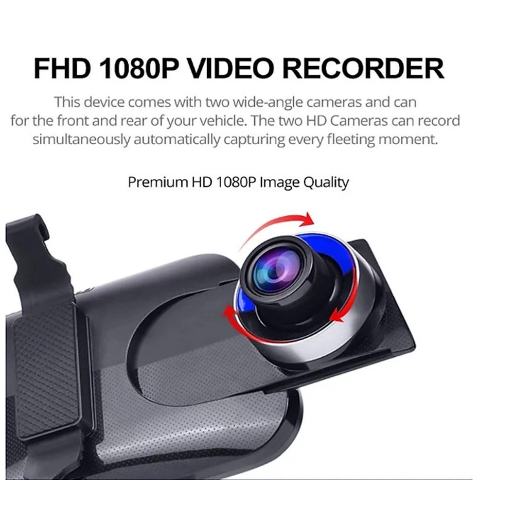 Z55 Camera hành trình gương xe ô tô tích hợp  , 4G Wifi  FHD , Android 8.1 , Ram 2G , Room 32G