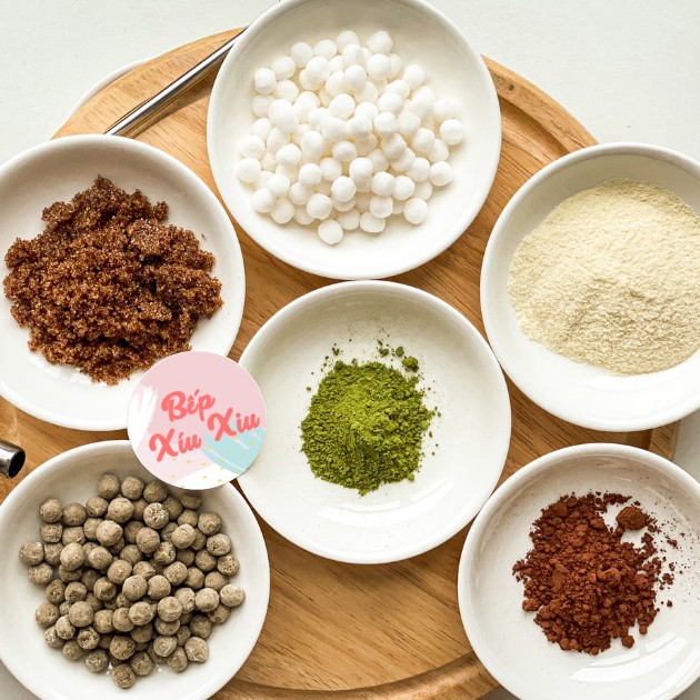 Tàu hủ trân châu đường đen singapore BẾP XÍU XIU Set nguyên liệu nấu 10-12 chén