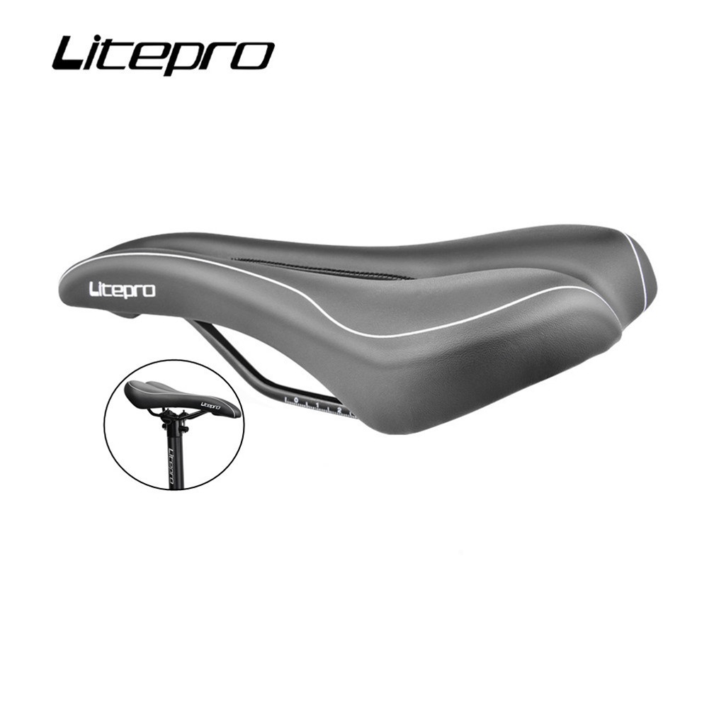 Yên Xe Đạp Leo Núi Chất Liệu Da PU Chống Trượt Thoáng Khí Thoải Mái Gấp Gọn Tiện Dụng Litepro S1