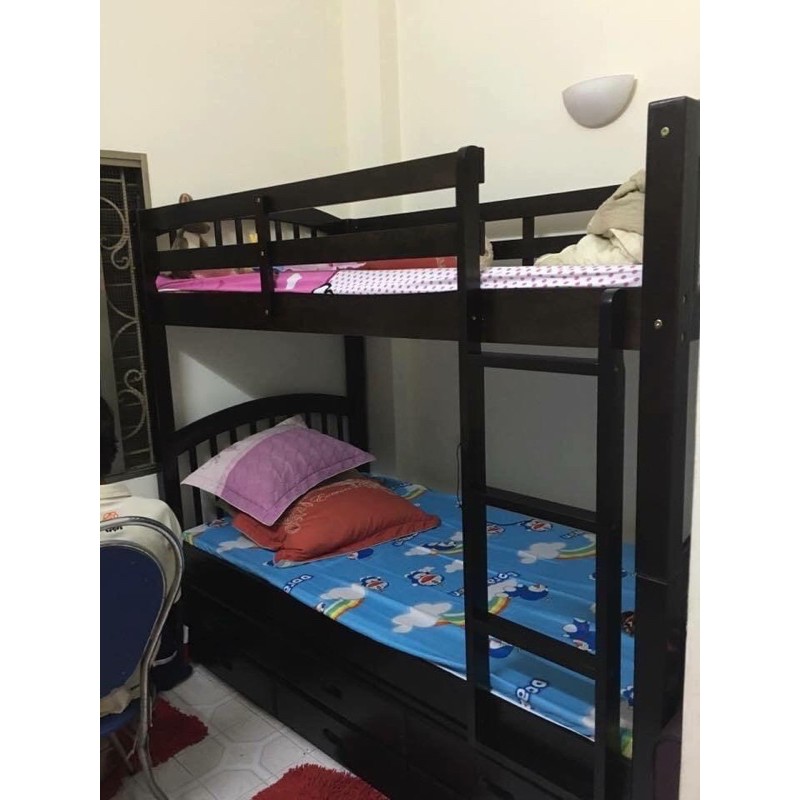 [XẢ HÀNG] Giường 2 Tầng Uni Gỗ Tự Nhiên - Nâu | BigBuy360 - bigbuy360.vn