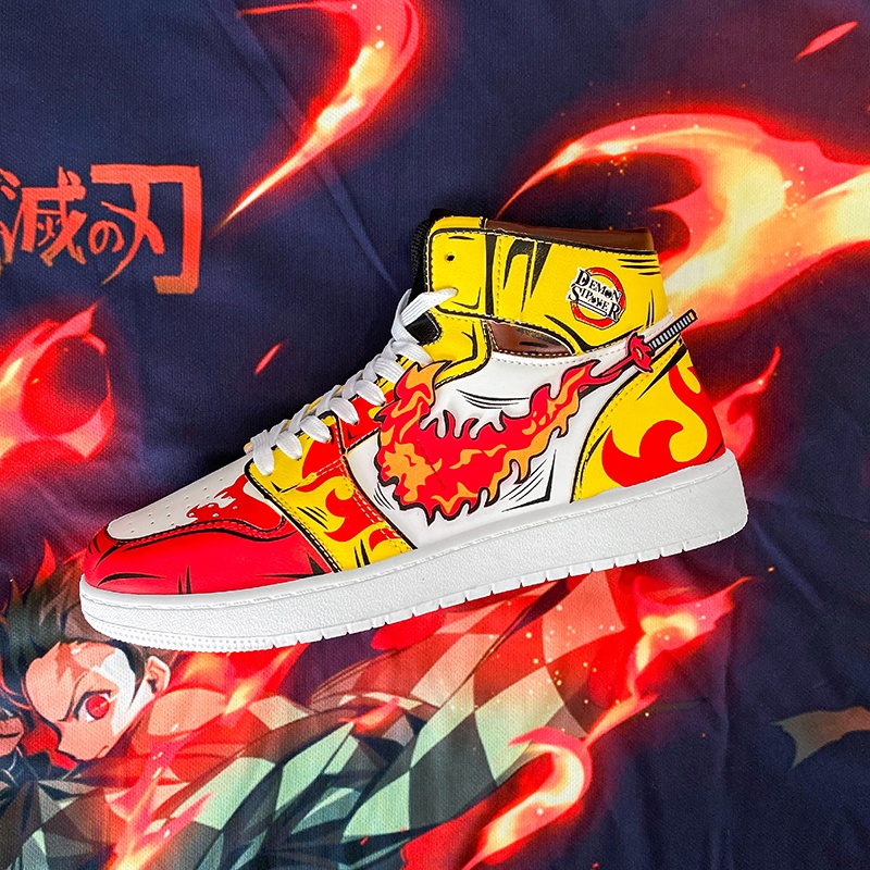 Giày Thể Thao Cao Cổ Thiết Kế Mới In Hình Anime One Piece Luffy Dành Cho Bé Trai