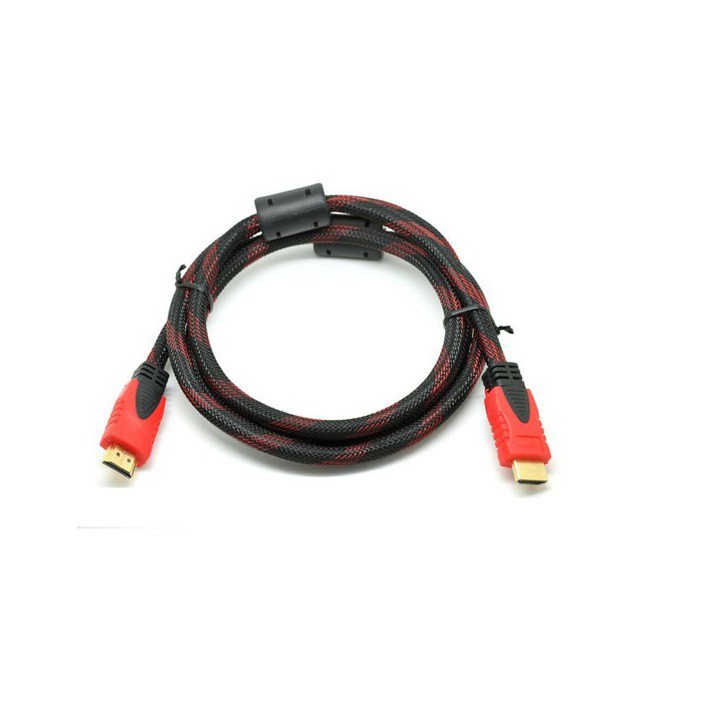 Cáp HDMI 2 Đầu Đen Phối Đỏ 1.5m - Cáp HDMI 1.5m