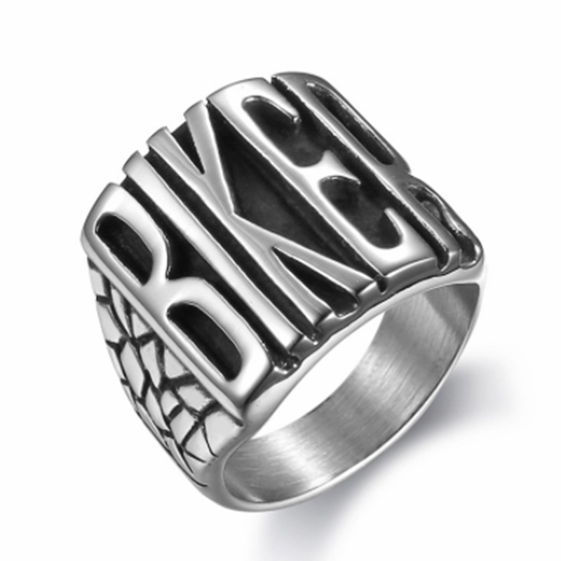 Nhẫn Nam Mạ Bạc Khắc Chữ