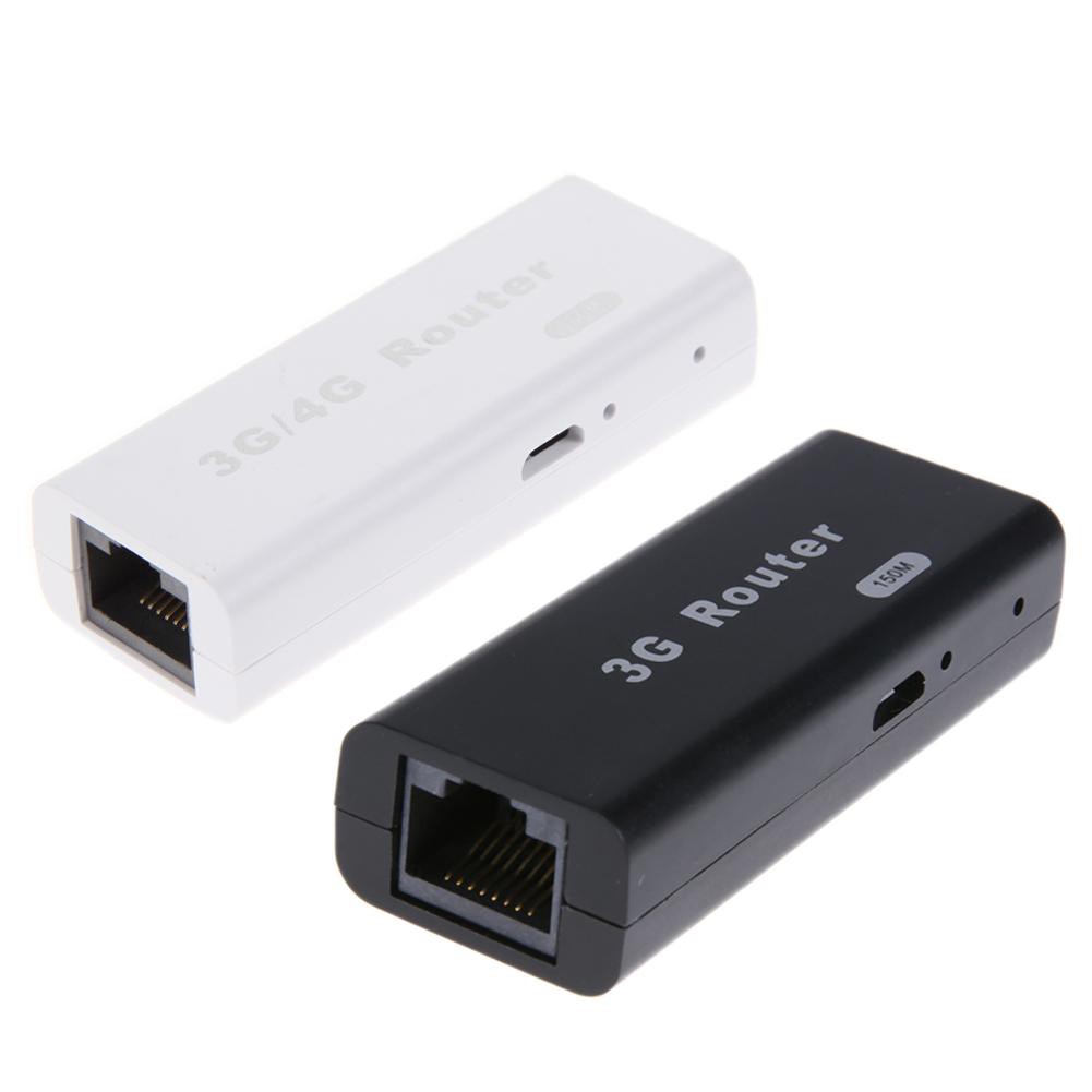 Bộ định tuyến Mini 3G / 4G WiFi Wlan 150Mbps RJ45 USB chất lượng cao