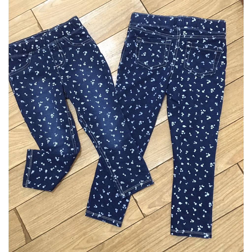 Quần dài jegging giả jean dư xịn size đại cho bé gái 7kg - 35kg