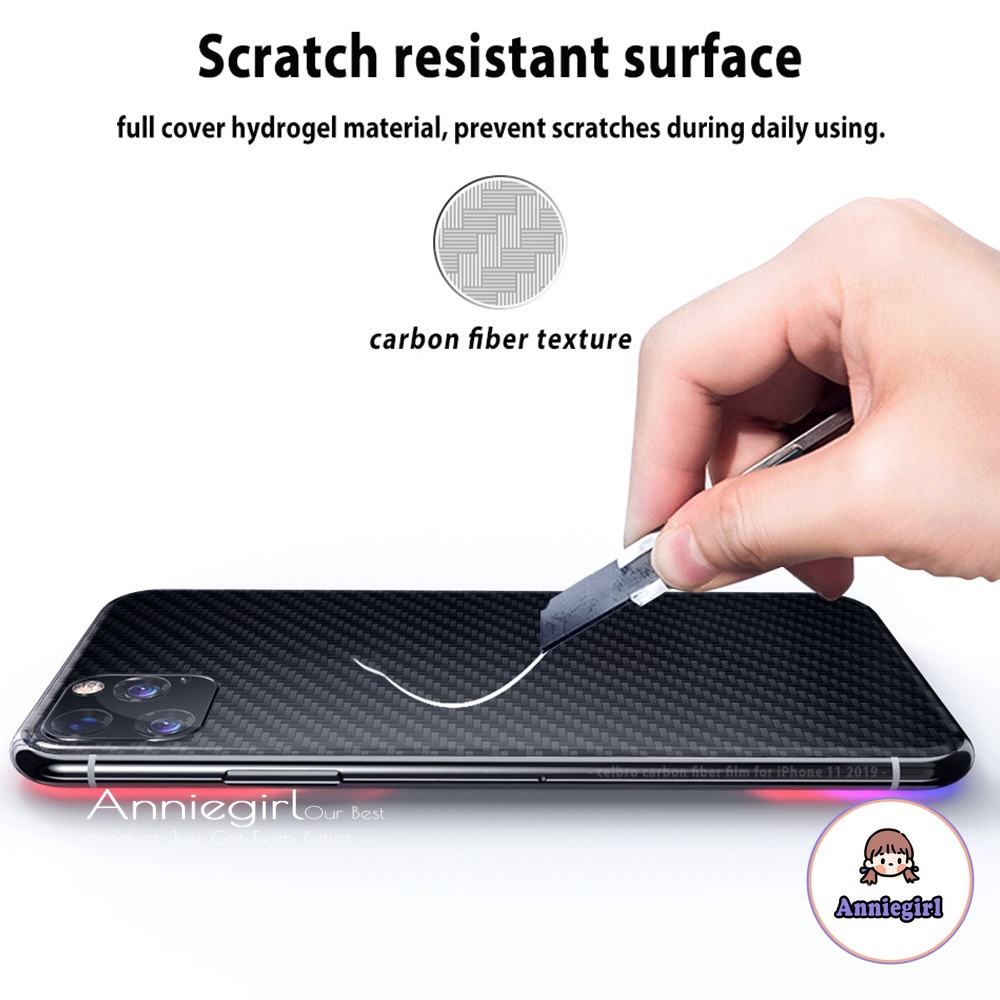Miếng dán sợi carbon bảo vệ mặt sau điện thoại Iphone 11 Pro Max