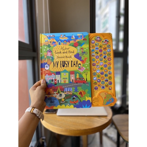 Sách Âm Thanh Cho Bé 50 Nút - My First Look and Find Sound book