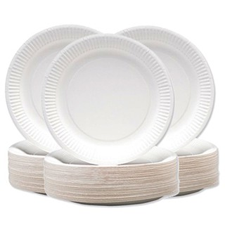 Đĩa giấy trắng 22cm (lốc 42 cái)