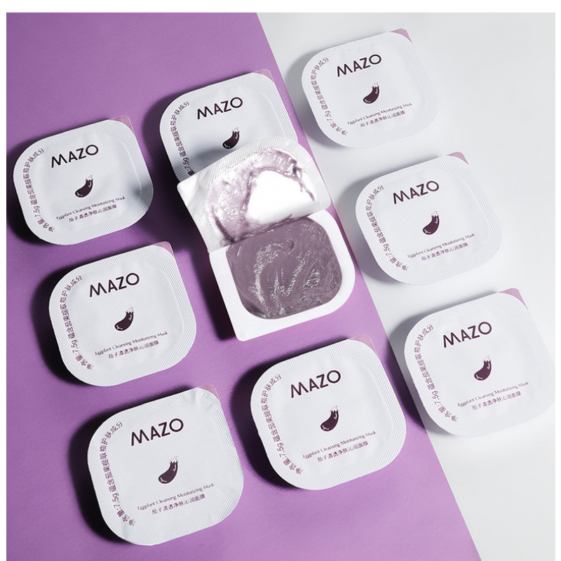 [Hàng mới về] Set 10 mặt nạ bùn MAZO 7.5g chăm sóc da dưỡng ẩm làm sạch sâu