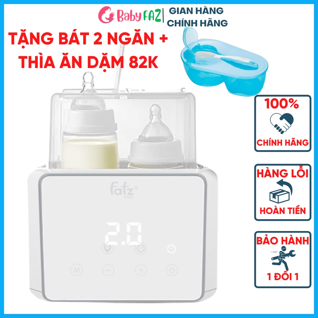 Máy hâm sữa tiệt trùng fatz duo 3 máy ủ thức ăn cho bé đa năng cao cấp Fatz Baby Duo 3 / Duo 3 Plus