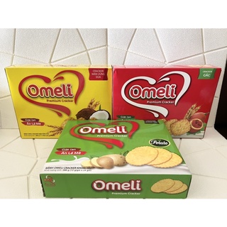Bánh Omeli Cracker Hộp 288G Khoai Tây/Vừng dừa/Gấc