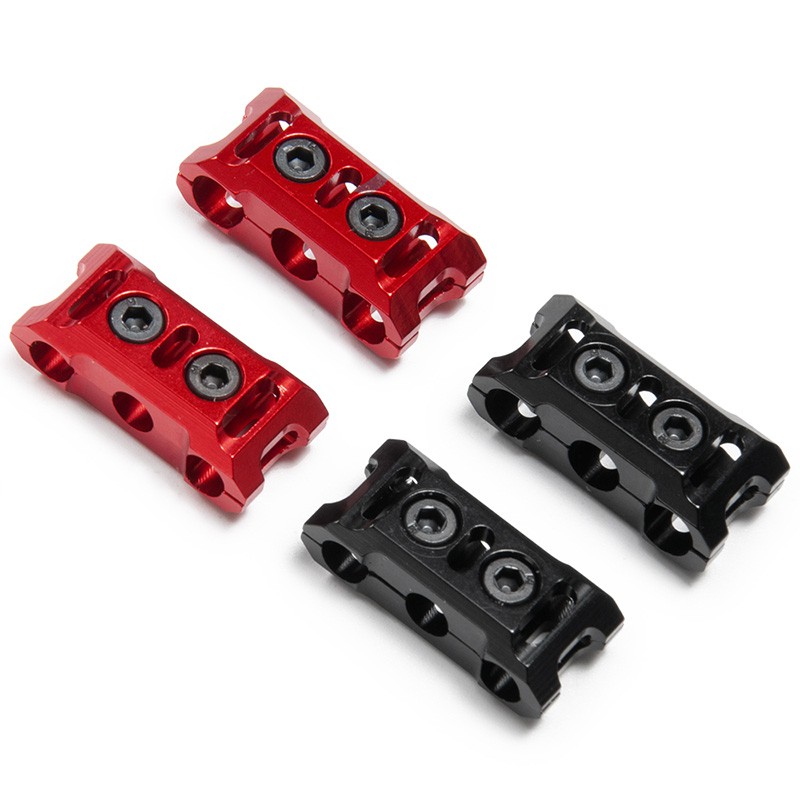 2PCS ESC Motor Cable Manager Wire Fixed Clamp Buckle Prevent Tangled Line Clip Tool for RC el Cars Climbing Car,12AWG Black