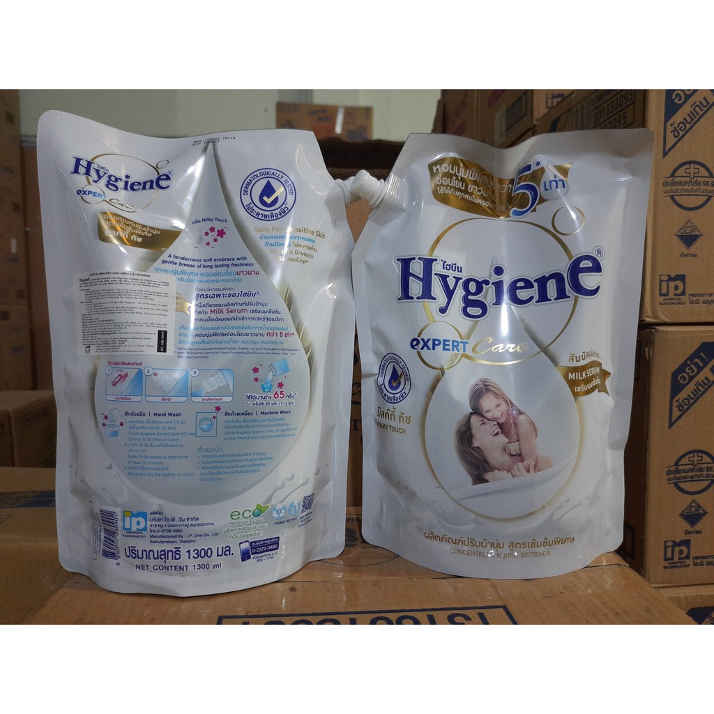 (HCM) Nước xả vải Hygiene trắng đậm đặc túi 1.3 lít