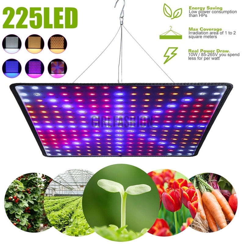 225LED Grow Light Lamp Ultrathin Panel Bulbs Hydroponics Indoor Plant Veg