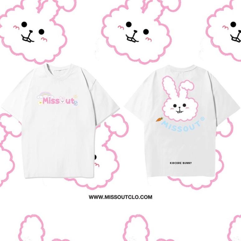 Áo Thun Tay Lỡ Streetwear thỏ con cotton(V25)