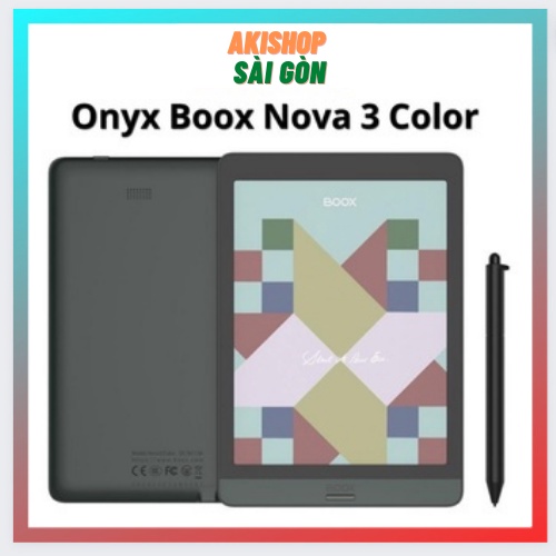 Máy đọc sách Boox Nova 3 Color 32 GB Like new chính hãng E Ink màu mới nhất cao cấp Akishop Sài Gòn